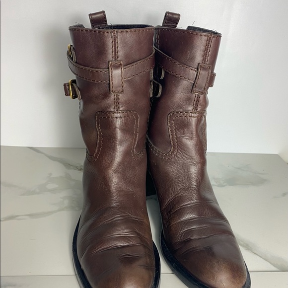 Gucci leather heeled boots - Picture 5 of 6